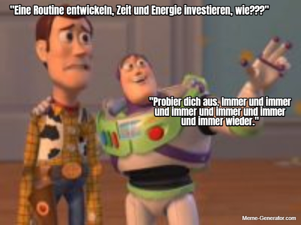 Übung macht die Meisterin